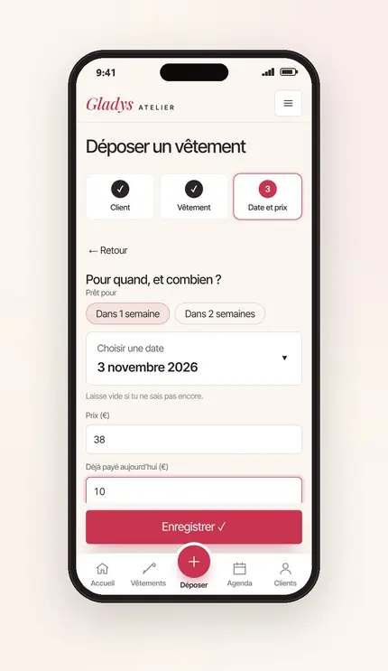 Démonstration, mise en scène : Déposer : date et prix